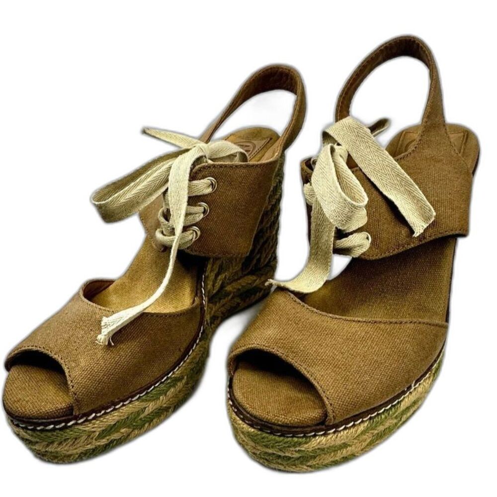 Stylish Brown Wedge Sandals